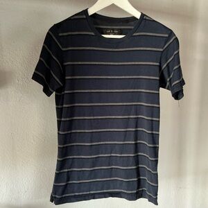 rag & bone 🔥MOVING CLOSEOUT BEFORE DONATION Blue and Gray Short Sleeve Tee